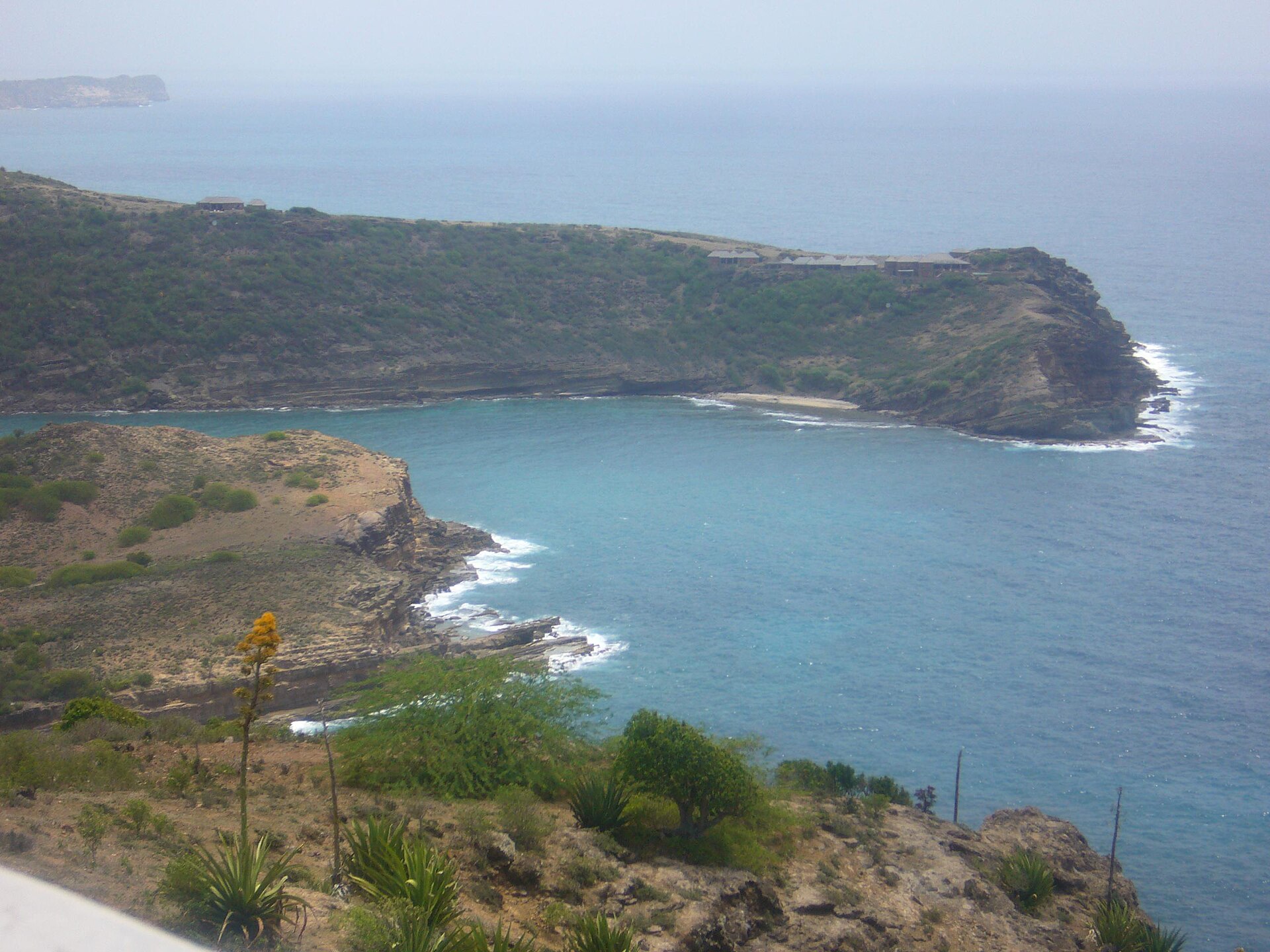 Shirley Heights lookout above English Harbour Antigua with panoramic harbour and Caribbean views